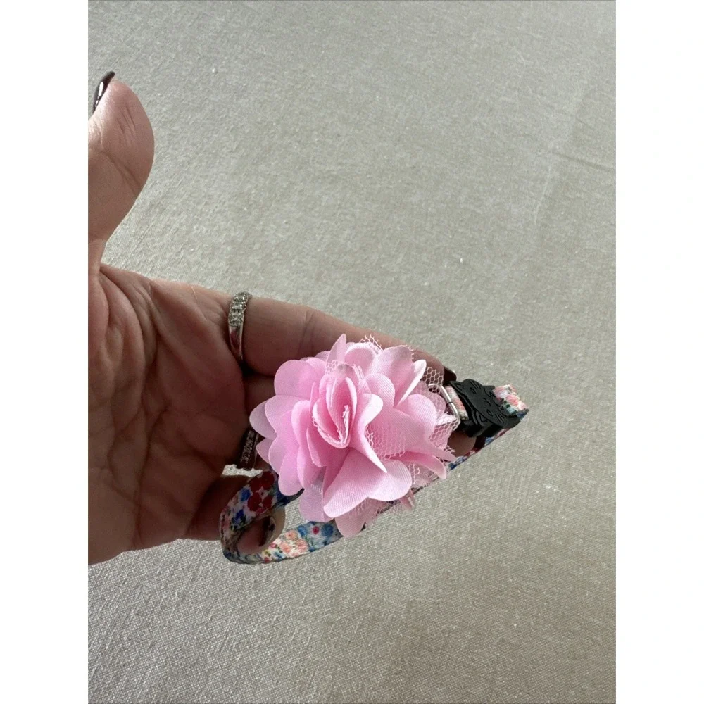Pink Floral Kitten‎ Collar Break Away 9